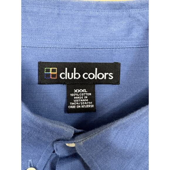 Ole Miss Vtg Button Down Blue Men’s Size 3X Club Colors 100% Cotton - Picture 7 of 8